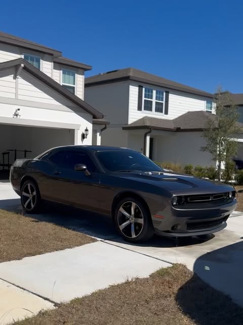 Dodge Challenger with professionally tinted windows